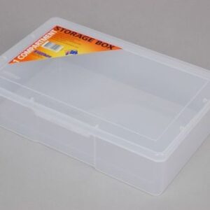 1 Compartment Clear Plastic Storage Box