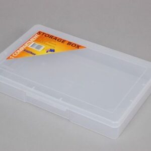 1 Compartment Clear Plastic Storage Box Medium