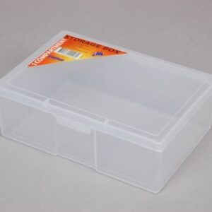 1 compartment clear plastic storage box medium