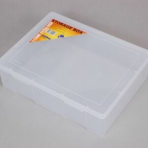 1 Compartment Clear Plastic Storage Box Large