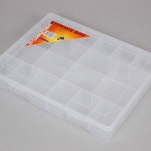 20 Compartment Clear Plastic Storage Box