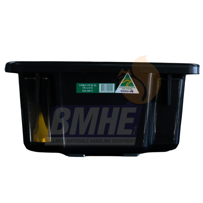 32 Litre Stack and Nest Crate Black
