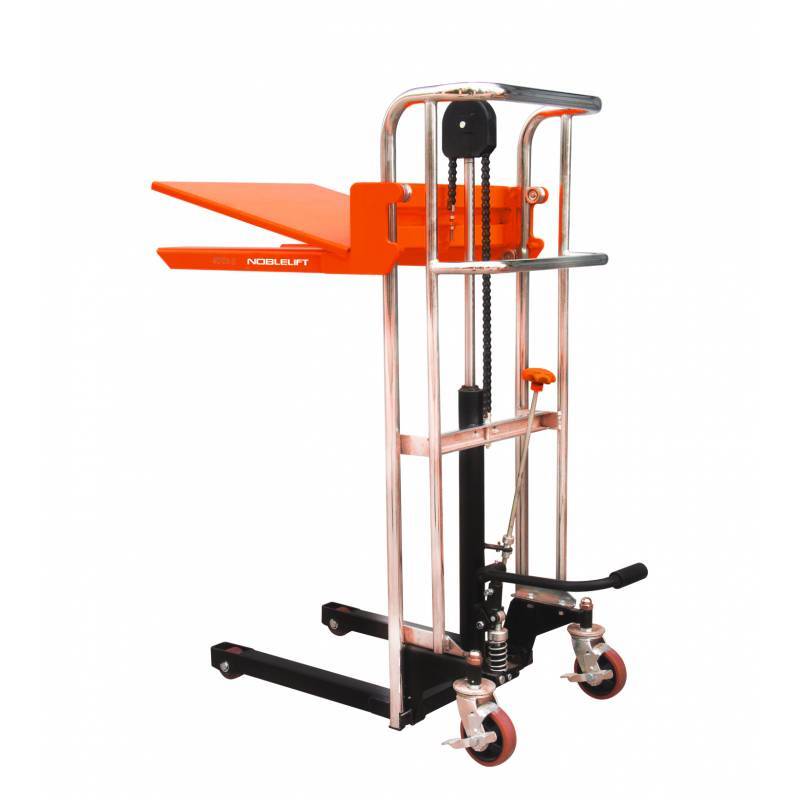400kg Platform Lift Table with fork tines underneath the removable table