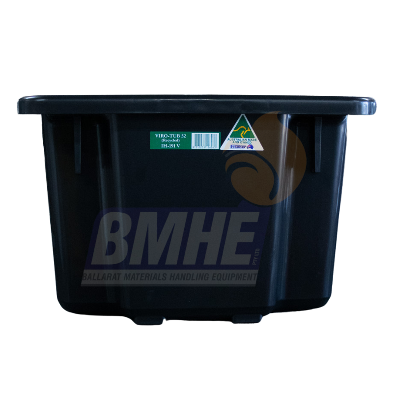52 Litre Stack Nest Crate Black - Image 3