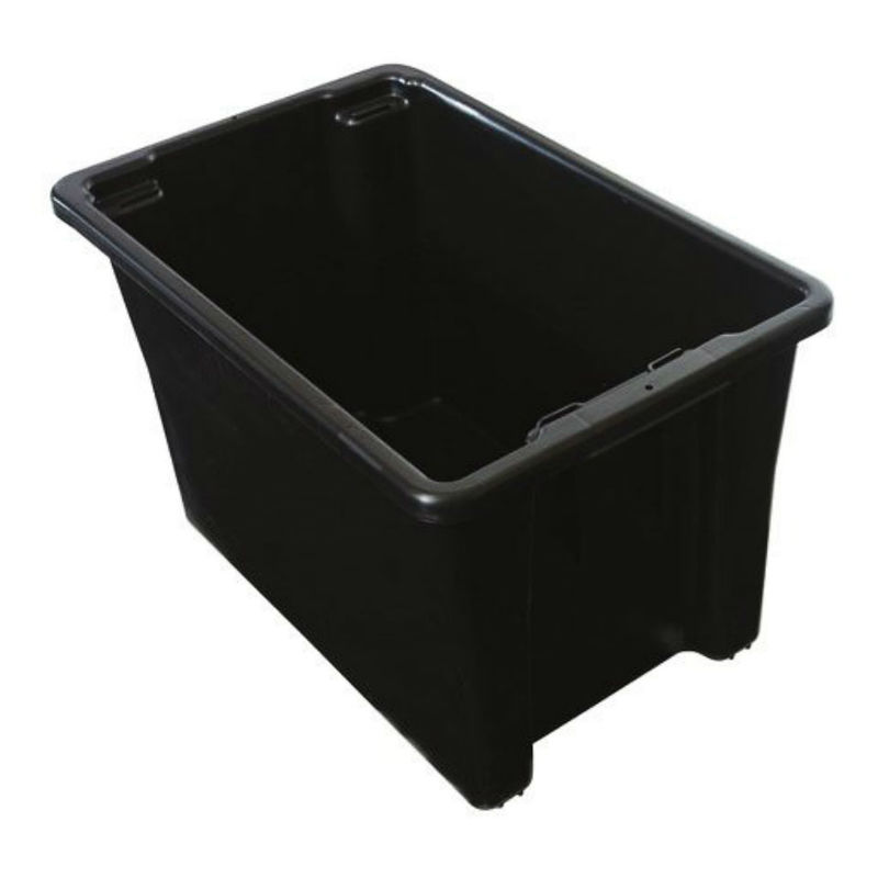 68 Litre StacknNest Crate Black