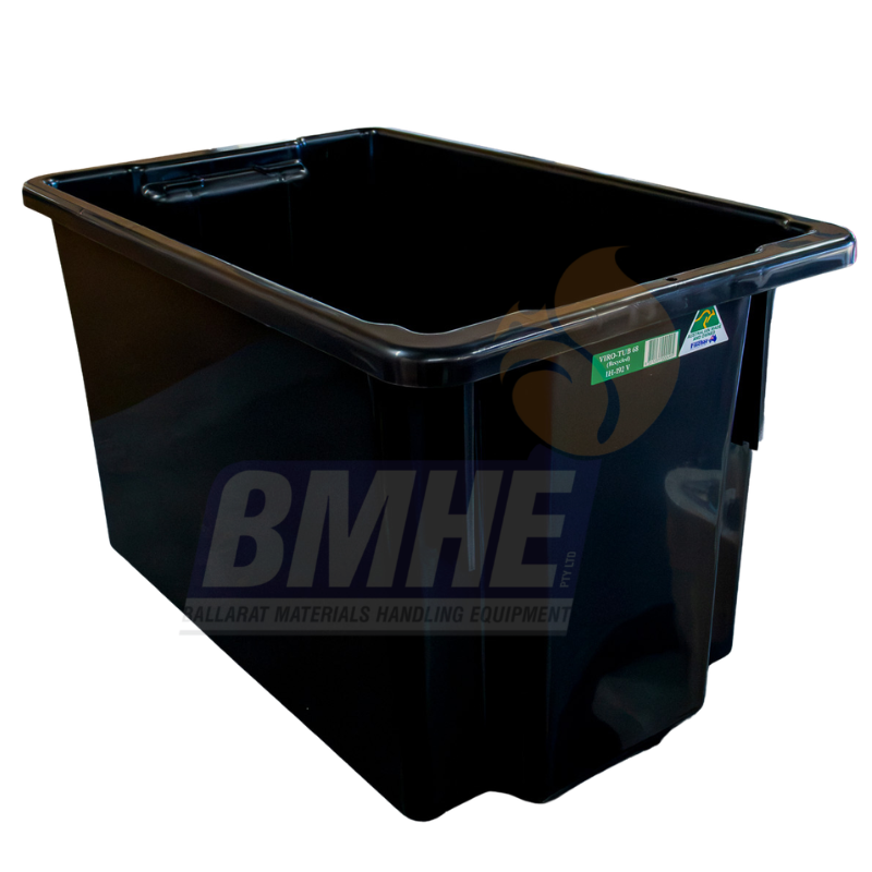 68 Litre StacknNest Crate Black