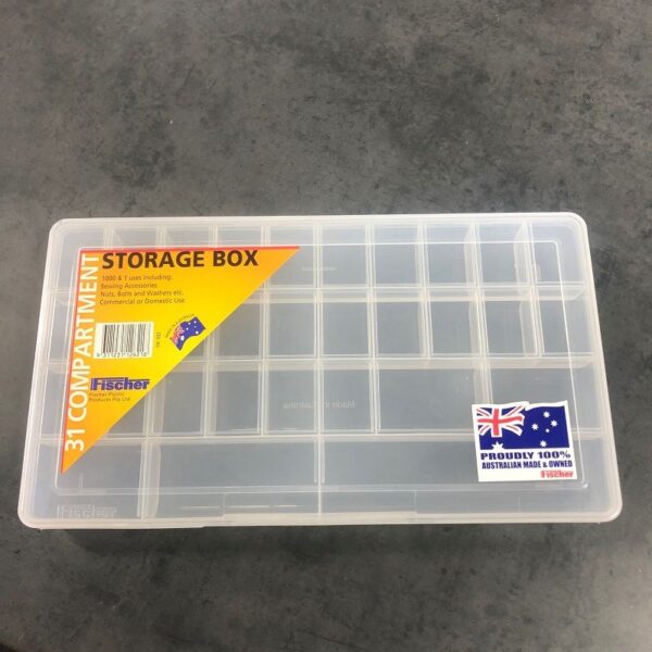 31 compartment clear plastic storage box