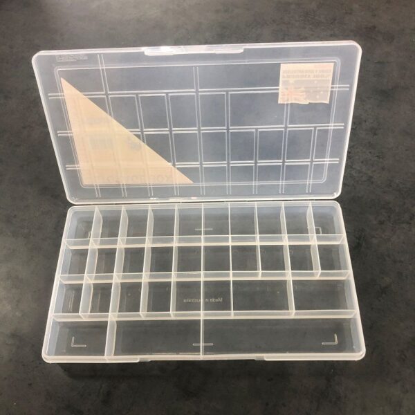 31 Compartment Clear Plastic Storage Box - Image 2