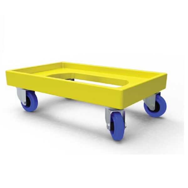 Crate Dollie Plastic Yellow