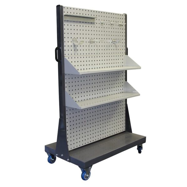 Mobile Trolley Square Punch Panel and Shelves