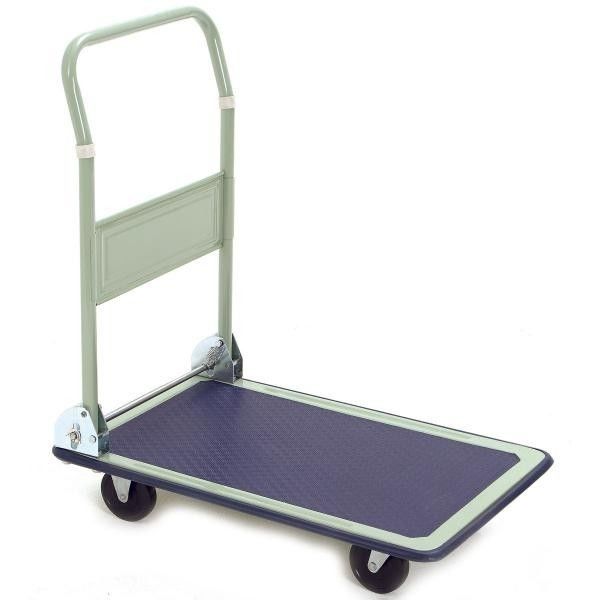 Small 740 x 480 Platform Trolley Folding Handle