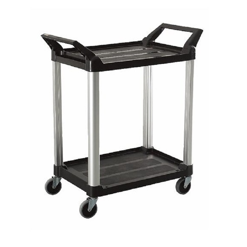 2 Shelf Cart Small Black