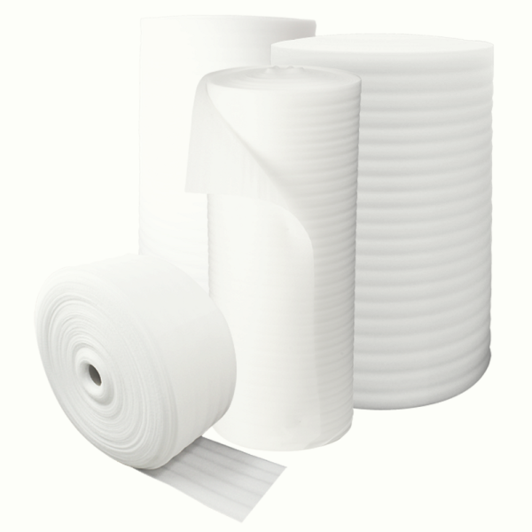 image of various packing foam wrap rolls available