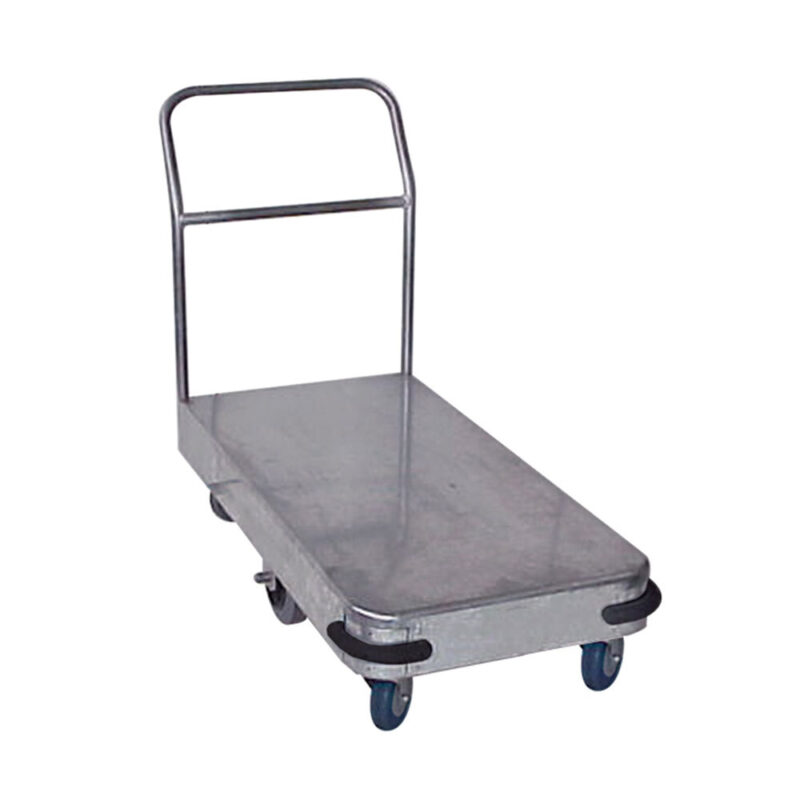 Large Galvanised 1 Platform Trolley