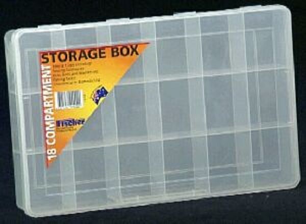 18 Compartment Clear Storage Box