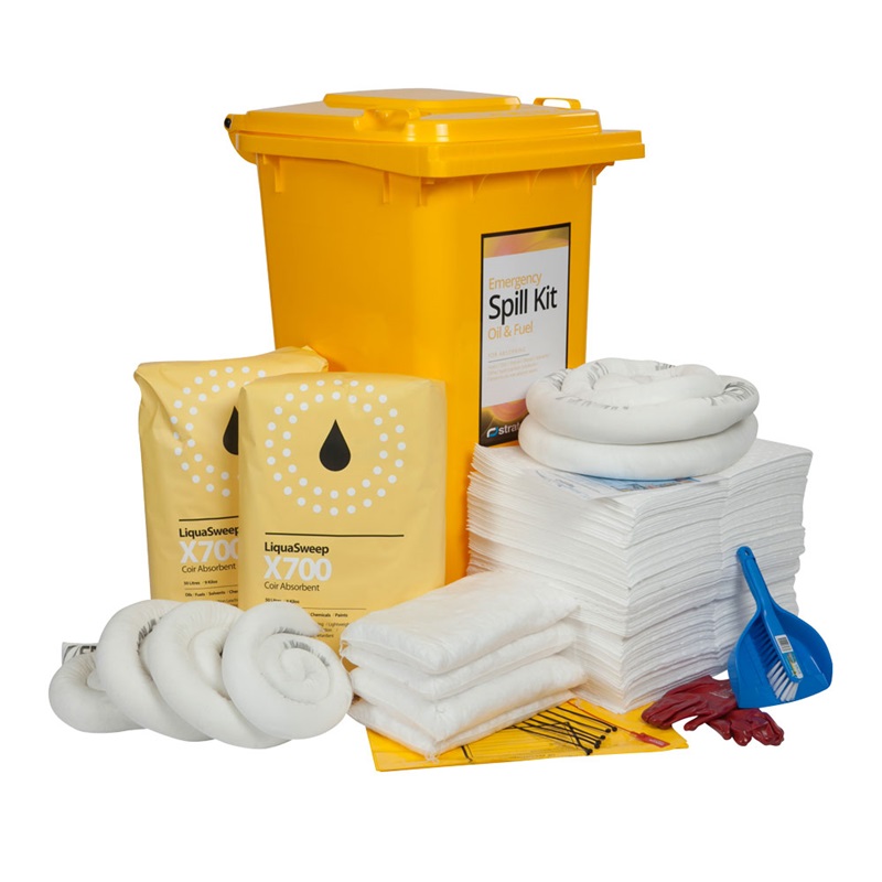 240 Litre Oil and Fuel Spill Kit bin